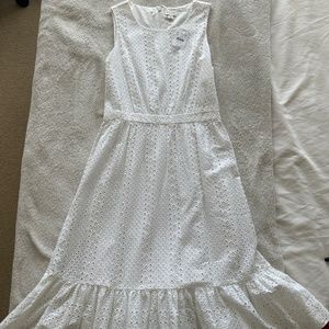 J Crew White Dress